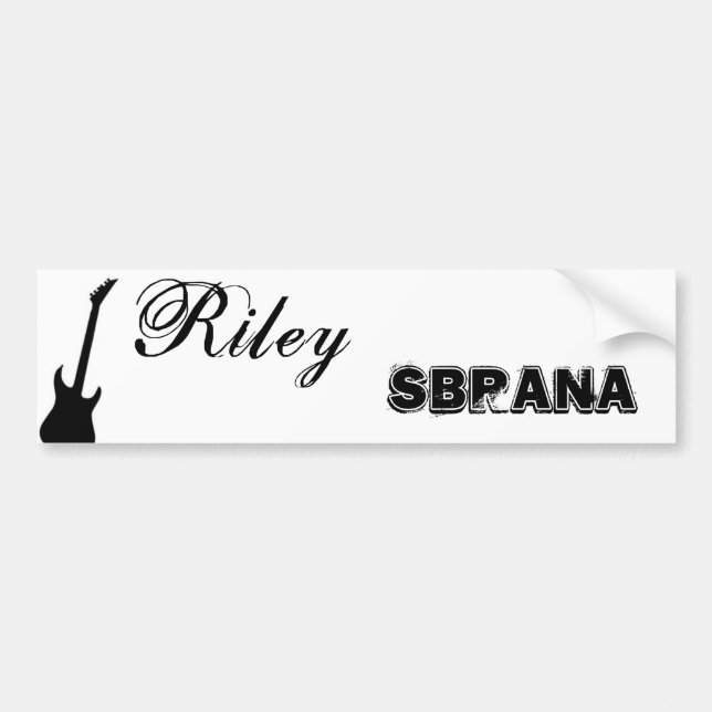 Autocollant De Voiture Bumpersticker de Riley Sbrana (Devant)