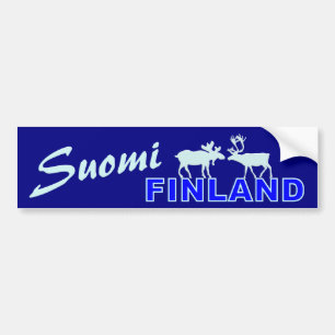 Autocollant De Voiture Bumpersticker de Suomi Finlande