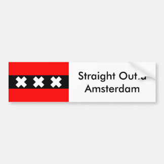 Autocollant De Voiture Bumpersticker droit d'Outta Amsterdam