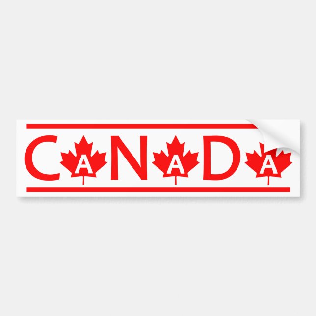 Autocollant De Voiture Bumpersticker du Canada (Devant)