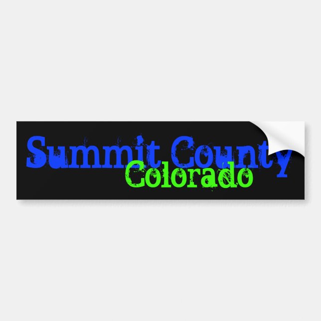 Autocollant De Voiture Bumpersticker du comté de Summit (Devant)