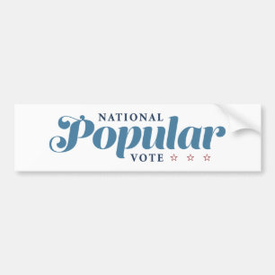 Autocollant De Voiture Bumpersticker du vote populaire national