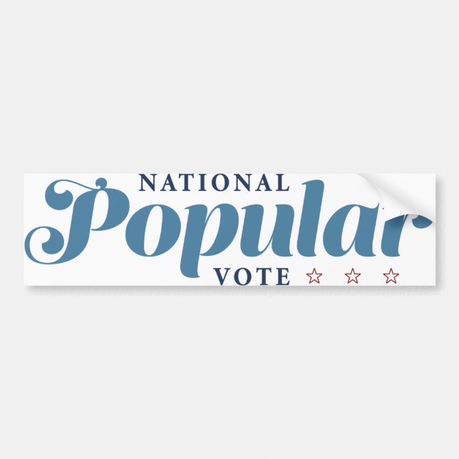Autocollant De Voiture Bumpersticker électoral national populaire (Devant)