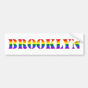 Autocollant De Voiture Bumpersticker gai de Brooklyn