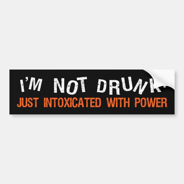 Autocollant De Voiture Bumpersticker IVRE (Devant)