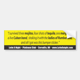 Autocollant De Voiture bumpersticker-latinx