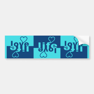 Autocollant De Voiture Bumpersticker Love Life