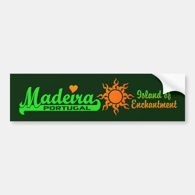 Autocollant De Voiture Bumpersticker MADEIRA (Devant)