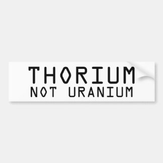 Autocollant De Voiture Bumpersticker non en uranium de thorium