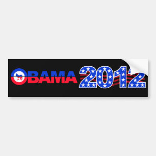 Autocollant De Voiture Bumpersticker OBAMA 2012