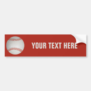 Autocollant De Voiture Bumpersticker personnalisé de baseball