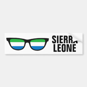 Autocollant De Voiture Bumpersticker personnalisé Sierra Leone Shades