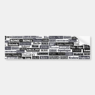 Autocollant De Voiture Bumpersticker pour voyageur européen