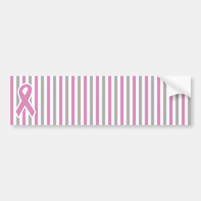 Autocollant De Voiture Bumpersticker rose et argenté de coutume de (Devant)