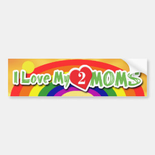 Autocollant De Voiture BUMPERSTICKERS - Luv 2 mamans