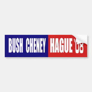 AUTOCOLLANT DE VOITURE BUSH CHENEY/HAYE 08