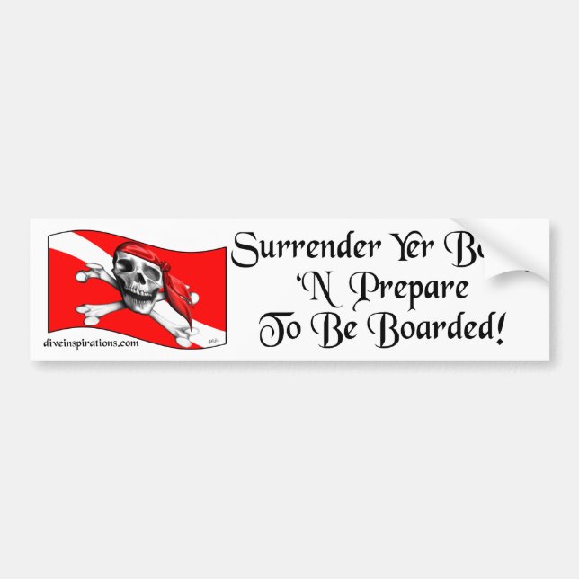 Autocollant De Voiture Butin Bumpersticker de YER de reddition (Devant)