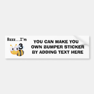 Autocollant De Voiture Buzz Bumblebee 3e Anniversaire T-shirts et cadeaux