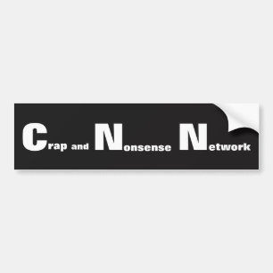 Autocollant De Voiture C N N Le réseau de merde et de bêtises