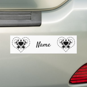 Autocollant De Voiture Câble Barbelé Coeur Black Spades Thunder_Cove