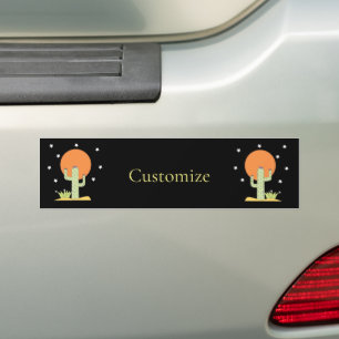 Autocollant De Voiture Cactus du désert Sun Thunder_Cove