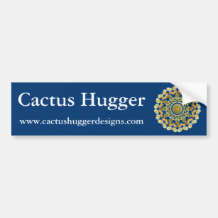 Autocollant De Voiture Cactus Hugger Bumper Sticker avec Barrel Cactus 2A