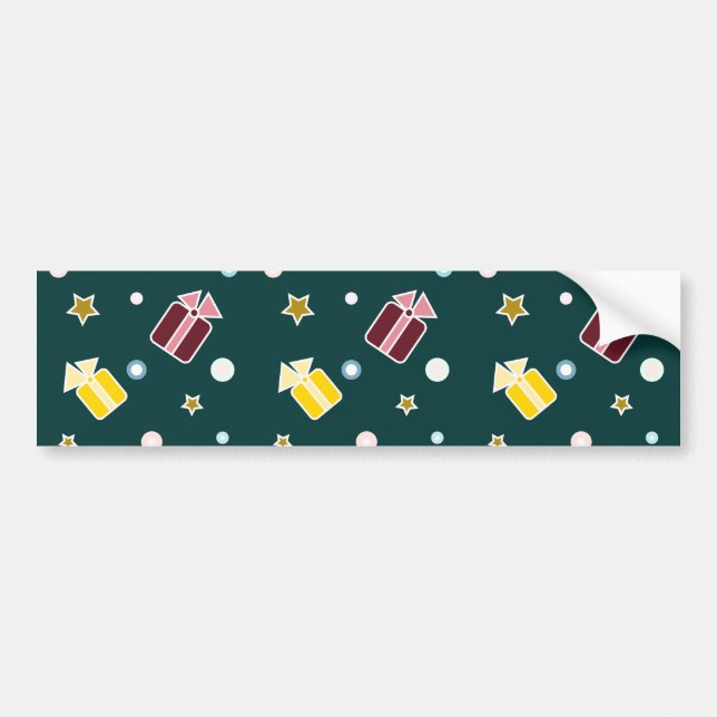 Autocollant De Voiture Cadeaux de Noël (Devant)