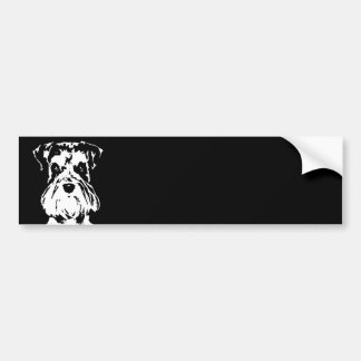 Autocollant De Voiture Cadeaux de Schnauzer - adhésif pour pare-chocs
