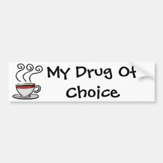 Autocollant De Voiture café, ma drogue de choix