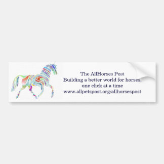 Autocollant De Voiture cafepresslogo, l'AllHorses PostBuilding un pari…