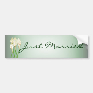 Autocollant De Voiture Calla Lilies (Blanc)