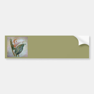Autocollant De Voiture Calla Lily Beau Art Botanique