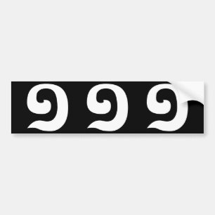 Autocollant De Voiture Cambodian Number 1 / One / ១ (Muqj) Khmer