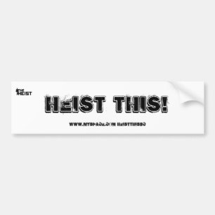 Autocollant De Voiture Cambriolage ceci ! Adhésif pour pare-chocs -