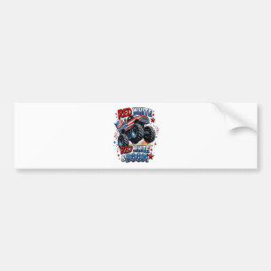 Autocollant De Voiture Camion monstre Red White Boom