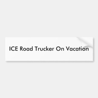 Autocollant De Voiture Camionneur de route de GLACE des vacances