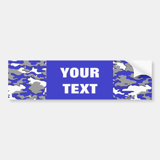 Autocollant De Voiture camo du bleu 3d (Devant)
