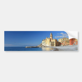 Autocollant De Voiture Camogli, bord de la mer et église