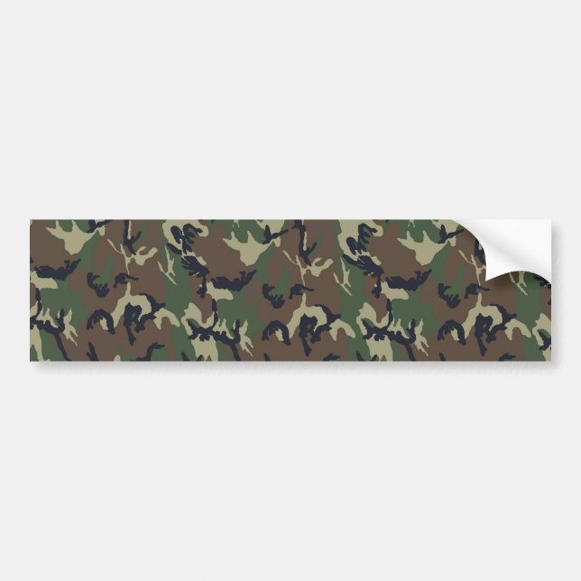 Autocollant De Voiture Camouflage de forêt militaire (Devant)
