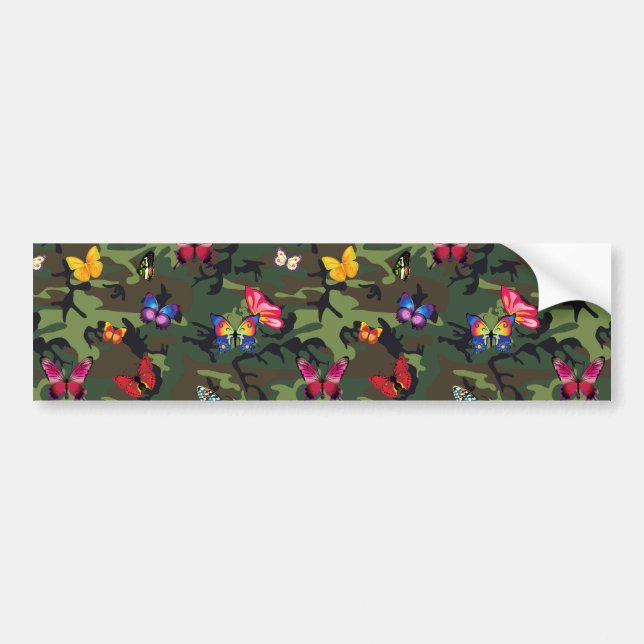 Autocollant De Voiture camouflage papillon (Devant)