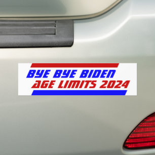 Autocollant De Voiture Campagne 2024 LIMITES D'ÂGE BYE BYE BIDEN