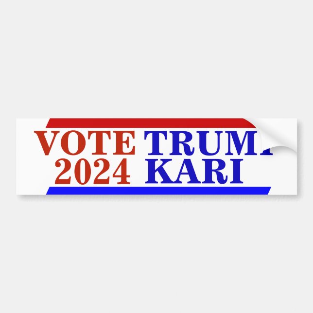 Autocollant De Voiture Campagne 2024 Vote du Président TRUMP KARI LAKE (Devant)