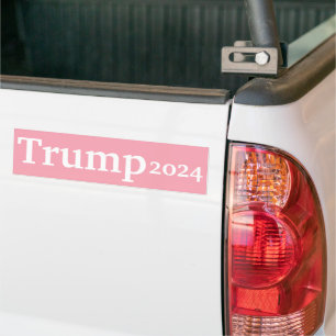 Autocollant De Voiture Campagne Pink Trump 2024