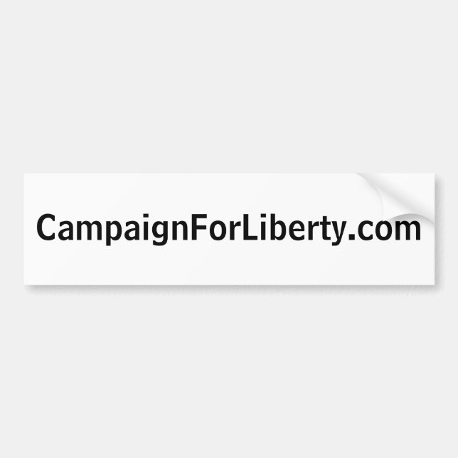 Autocollant De Voiture CampaignForLiberty.com (Devant)