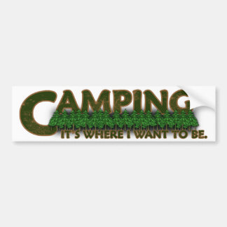 Autocollant De Voiture Camper, il est où je veux être
