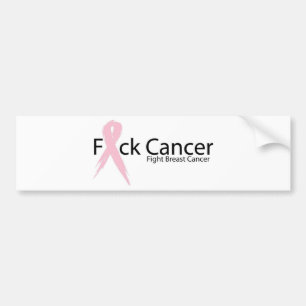 Autocollant De Voiture Cancer du sein de F*ck