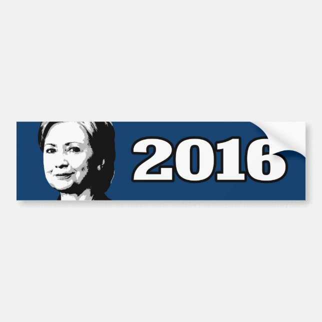Autocollant De Voiture Candidate 2016 de HILLARY CLINTON (Devant)