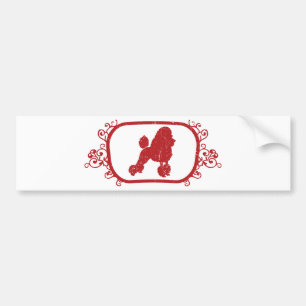Autocollant De Voiture Caniche
