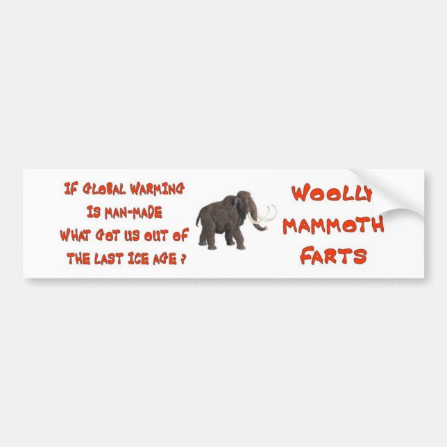 AUTOCOLLANT DE VOITURE CANULAR DE RÉCHAUFFEMENT CLIMATIQUE (Devant)