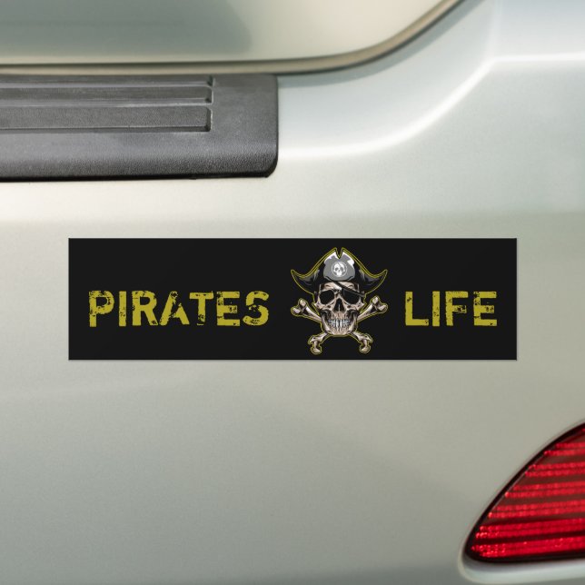 Autocollant De Voiture Capitaine Nom Pirate Legend Black Bumper Sticker (En voiture)